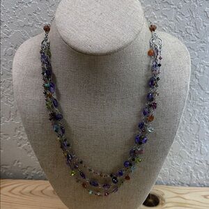 Multicolor Gemstone Necklace authentic stones